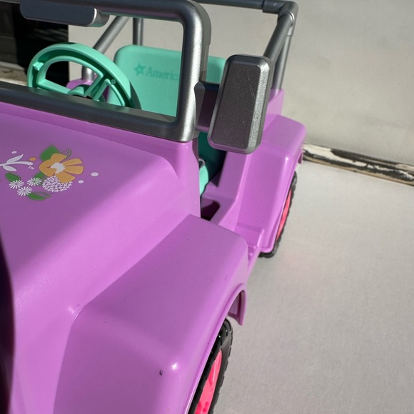 American Girl Purple and Teal Adventure Jeep - Picture 2 of 10